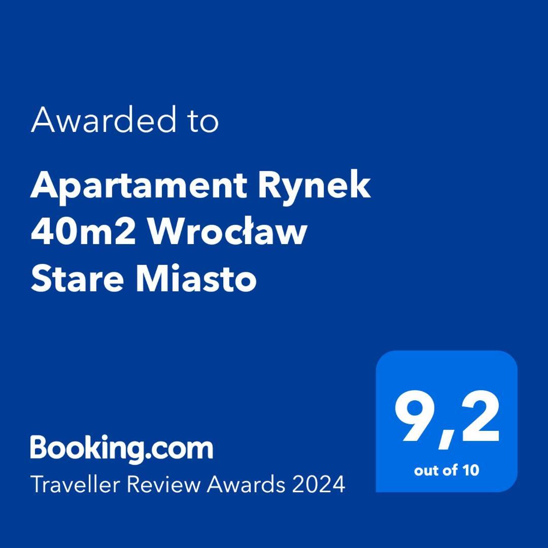 Apartament Rynek 40M2 Wroclaw Stare Miasto Exterior photo